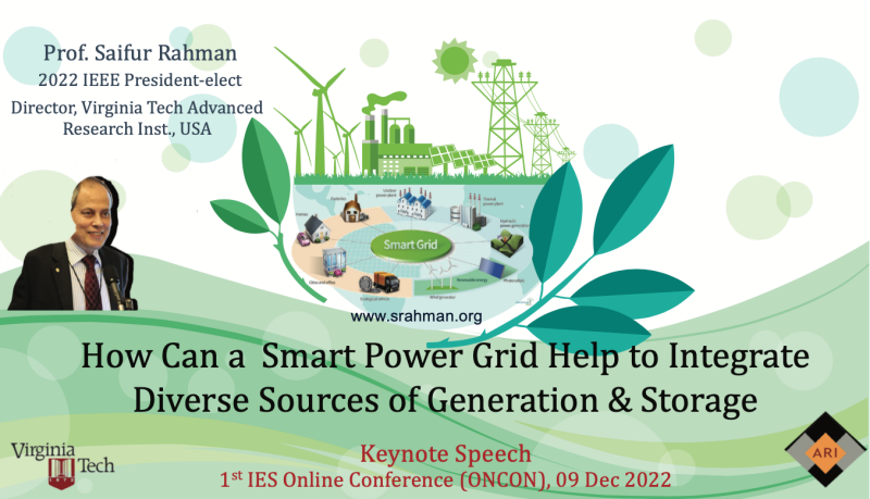 How Can a Smart Power Grid Help to Integrate Diverse Sources of Generation and Storage