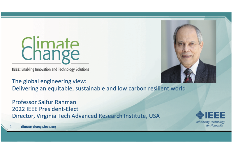 The global engineering view: Delivering an equitable, sustainable and low carbon resilient world
